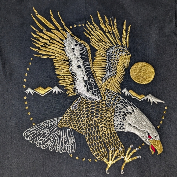 Gail Dauer Embellished Vintage 70s Military Dress Coat - Picture 10 of 13